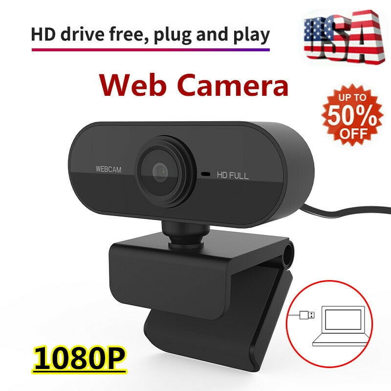 Webcam with Microphone, 30FPS Full HD 1080P Webcam Video 
