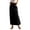 Black, variant on Jamicy Women's Loungewear Dresses Women Trendy Denim Maxi Skirt High Waist A-Line Frayed Hem Loose Long Jean Skirt Streetwear