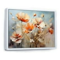 thumbnail image 2 of Designart "Country Charm Of Peach Poppies In A Farmhouse I" Poppies Floater Framed Wall Art Living Room, 2 of 5
