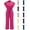 AO15-Hot Pink, variant on Scrub Jumpsuit For Women - Stand-Up Collar One Piece Scrubs Multi Pockets Comfortable Scrubs Set For Nurses & Doctors Yellow L