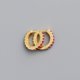 thumbnail image 1 of Pendientes de circonitas de color con microincrustaciones redondas de plata esterlina S925 de 7 mm para mujer de Europa y Estados Unidos, 1 of 6