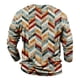 thumbnail image 4 of Men's T Shirt Graphic Abstract Neck Clothing Apparel Outdoor Long Sleeve Print Fashion Designer Vintage S, 4 of 5
