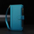 thumbnail image 5 of Case for OPPO Reno 10 5G/Reno 10 Pro 5G Premium Leather Zipper Pocket Wallet Phone Case with 9 Card Slots and Detachable Wrist Strap, 5 of 5