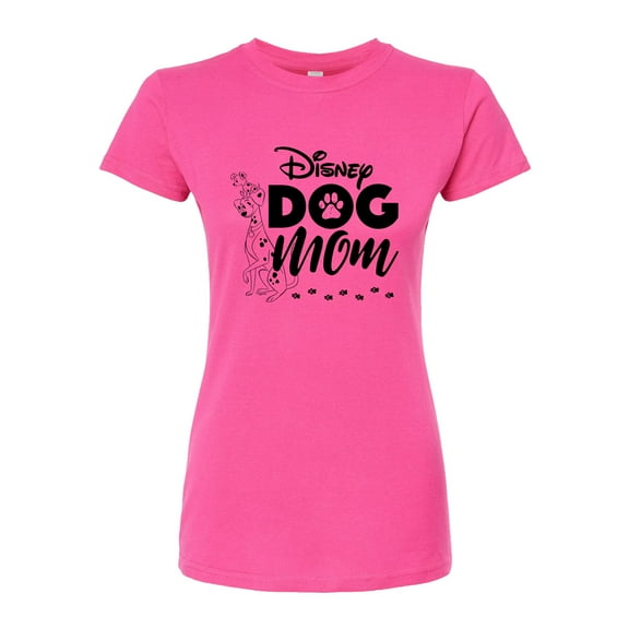 Disney - Dog Mom - Juniors Fitted Graphic T-Shirt