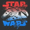 thumbnail image 2 of Men's Star Wars: A New Hope Patriotic Vintage Millennium Falcon  Graphic T-Shirt, 2 of 5