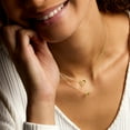 thumbnail image 3 of Pure Collection by Ross-Simons Italian 14kt Yellow Gold Heart Double Necklace, Women's, Adult, 3 of 5