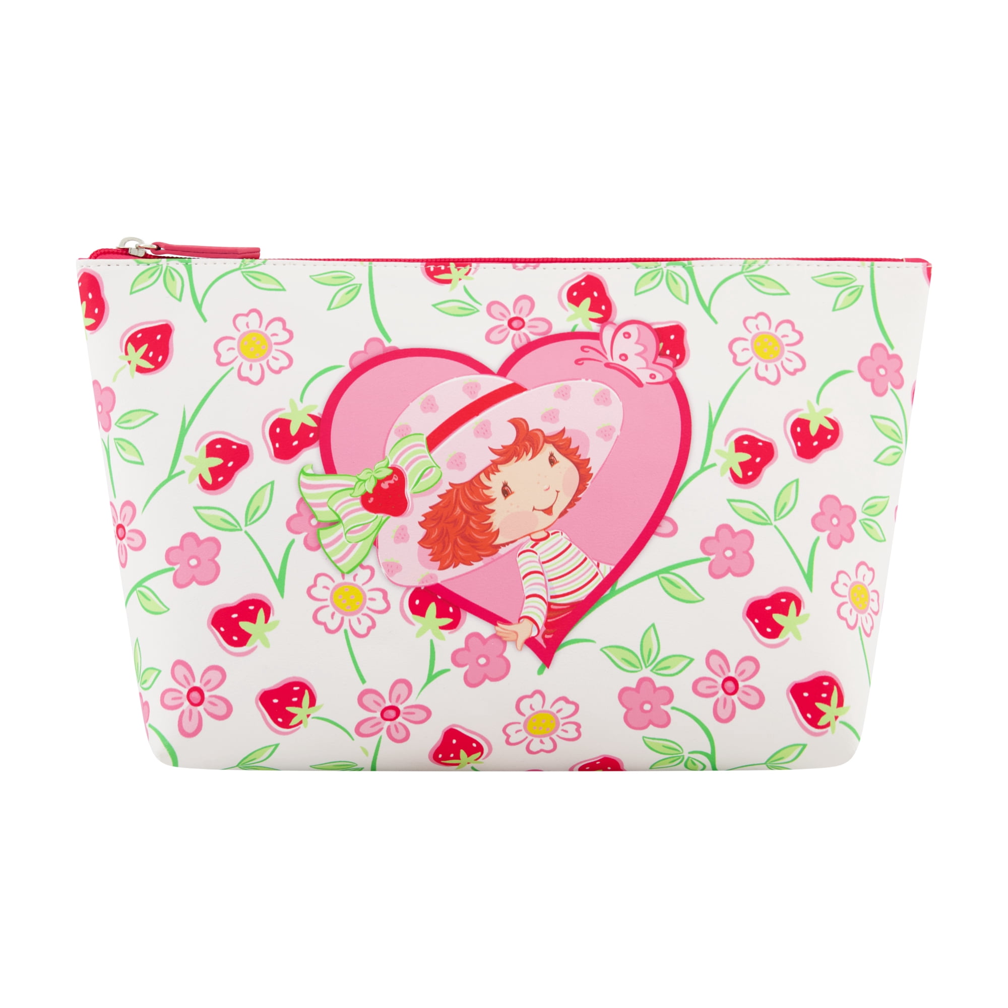 Strawberry Shortcake Women's Makeup Bag, Small Travel Cosmetic Zipper Pouch Organizer, Multi