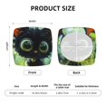 thumbnail image 5 of Disketp Cute Big-Eyed Black Cat for Square Chair Cushion Covers for Hotel, Bedroom, Office,Machine Washable-Two Pieces, 5 of 7