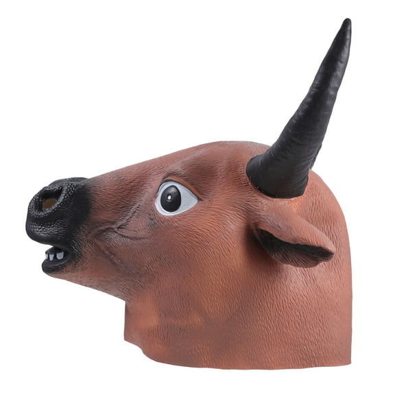 IBASETOY 1Set Brown Cow-Head for Adults Party Decoration