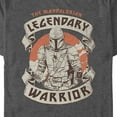 thumbnail image 2 of Men's Star Wars: The Mandalorian The Mandalorian Legendary Warrior Sunset Graphic Tee Charcoal Heather Medium, 2 of 5