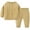 Yellow, variant on NAISIBABY Boys Girls Outfit Sets, Warm Cute Long Sleeved Top Long Pants Solid Kids Casual Knitted Sets Beige 8-12Months