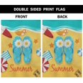 thumbnail image 3 of Hello Summer Garden Yard Flag 12.5"x 18" Double Sided Polyester Beach Slippers Surfboard Vacation House Flag Banners for Patio Lawn Outdoor Home Decor, 3 of 6