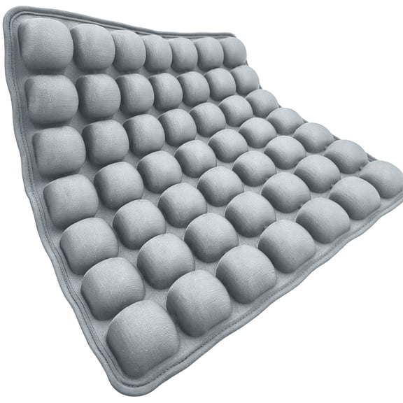 FEOLGEHLY 16.5x16.5in Inflatable Air Seat Cushion, Pressure Relief Breathable Non Slip Seat Pad for Tailbone Pain, Adjustable Firmness Waterproof Cushion for Office Chair Car Wheelchair Travel