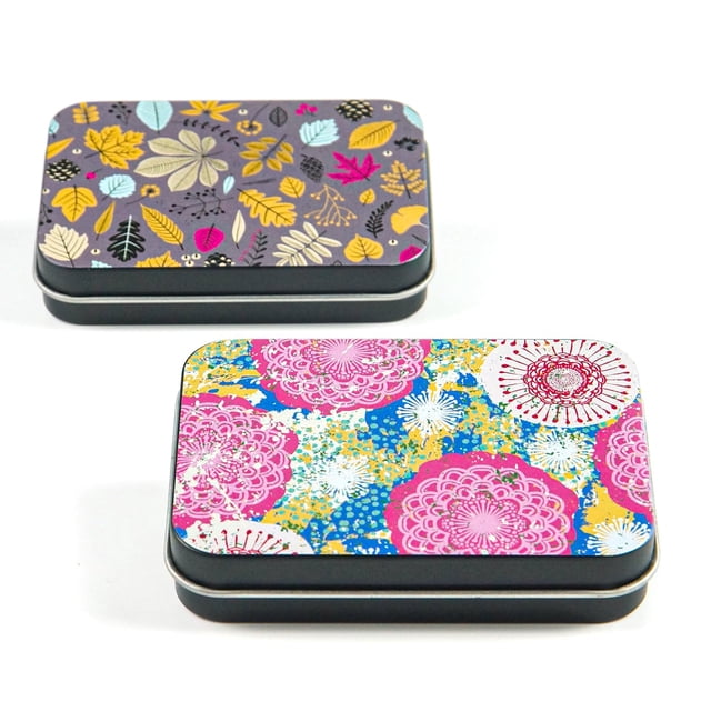 Funda de viaje con soporte para hilo dental Aaymoous, paquete de 2 con púas