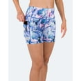 thumbnail image 3 of Women's 5" High Waist Biker Shorts Yoga Workout Running Compression Gym Shorts Side Pockets, 3 of 8
