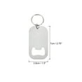 thumbnail image 2 of Uxcell 2 Piezas de Llavero Abridor de Botellas, Abridor de Botellas de Cerveza de Acero Inoxidable de 2.75" de Largo para el Hogar, Bar, Fiesta, Plateado, 2 of 6
