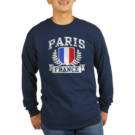 CafePress - Paris France Long Sleeve Dark T Shirt - Long Sleeve Dark T-Shirt