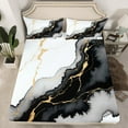 thumbnail image 2 of Manfei Aesthetic Geometric Art King Sheet Set,Marble Splatter Ink,Lightweight Decor For Kids,4-Piece, 2 of 7