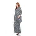 thumbnail image 2 of White Mark Women's Plus Size Tunic and Palazzo Pant Set, 2 of 4