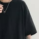 thumbnail image 3 of Camiseta holgada para hombre con estampado de letras, camiseta suave y transpirable con cuello redondo a la moda, camisetas de verano para hombre para uso diario, 3 of 8
