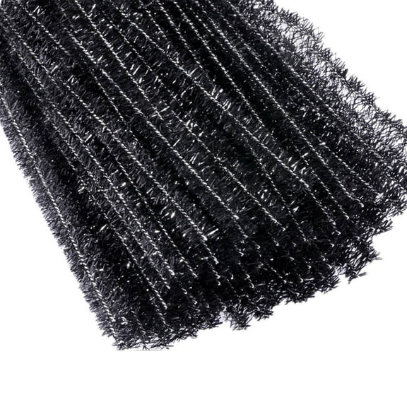 Pipe Cleaners Bulk 100 Pieces 12 Inch Golden Glitter Craft Stems, Fuzzy Sticks DIY Art Supplies for Christmas Birthday Party Decorations and Craft Projects