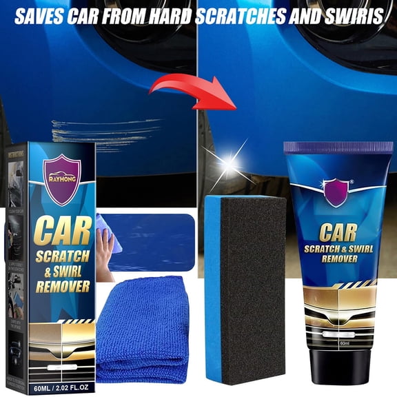 Snmubt Car Scratch Repair Swirl Remover Polishing Cream Paint Scratch Remover (Blue)