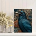 thumbnail image 2 of Floral Raven Canvas Wall Art, Gothic Watercolor Crow, Moody Botanical Nature Decor, 2 of 8