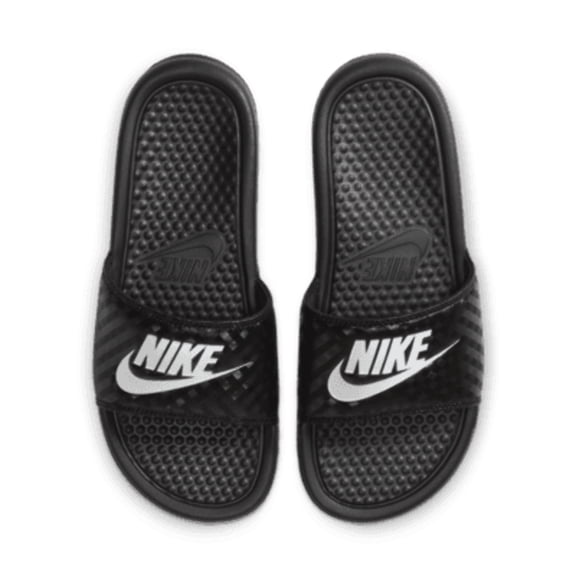 Nike 343881-011: Womens Benassi JDI Black Walking Sandals (9 B(M) US Women)