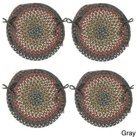 Colonial Mills Cove Spacedye Multi Round Chair Pads (Set of 4)