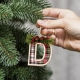 thumbnail image 7 of DAMAI 26 Letter Wooden Letter Christmas Tree Buffalo Plaid Ornaments, 3D Alphabet Xmas Hanging Pendant with Red and Black Plaid Pattern, Hanging Pendant for Xmas Tree Wall or Fireplace Decor, 7 of 7