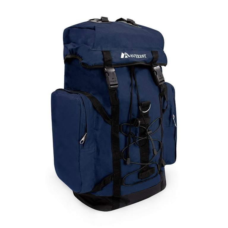 Everest 24 Hiking Pack Navy All Ages Unisex 8045D NY BK Carrier and Shoulder Book Bag for School Work Sports and Travel