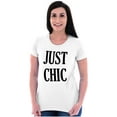 thumbnail image 4 of Cute Fashionista Attitude Just Chic Womens Fitted Plus Size Graphic Tee Brisco Brands 2X, 4 of 5