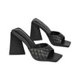 thumbnail image 4 of XY London Womens Maylin Quilted Sculptured Heel High Heels, 4 of 5