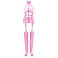 thumbnail image 2 of Under $5.00,Lolmot Sexy Lingerie for Women Womens Fishnet Bodysuit Lingerie Crotchless Mesh Netting Stockings Chemise Hollow Out Babydoll Lingerie Christmas Valentines Gifts, 2 of 3