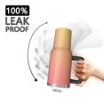 thumbnail image 3 of 40oz Tumbler with Handle and Straw, Vacuum Insulated Stainless Steel Travel Mug, Fits Car Cup Holder, Gradient Print, 3 of 6