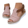 thumbnail image 2 of MKLEKYY Sandalias Flexi para Mujer, Sandalias Con Tira Trasera y Punta Abierta, Zapatos Bohemios para Vacaciones, Sandalias de Cuña, 2 of 4