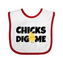 Inktastic Chicks Dig Me Boys Baby Bib