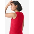 thumbnail image 2 of Ellos Women's Knit Henley Tank Top, 2 of 5