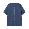 thumbnail image 5 of Girls Short Sleeve T Shirts Navy Oversized Crew Neck Side Split Tops Loose Fit Casual Basic Summer Tees 15-16 Years, 5 of 5