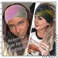 thumbnail image 2 of 4 Piezas Diademas Anchas Turbante Elástico Diademas Anudadas Elástico Yoga Entrenamiento Banda para el Sudor Correr Deporte Bufanda para la Cabeza Grandes Envolturas para la Cabeza Africanas para, 2 of 6
