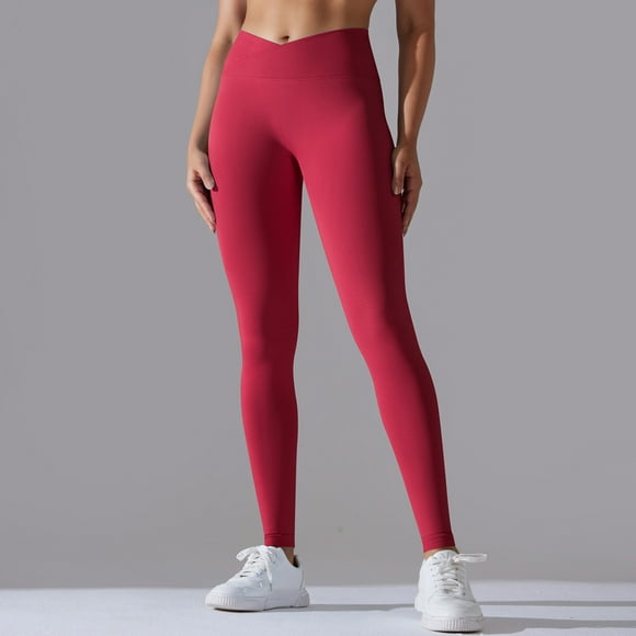 hcuribad Yoga Pants Women,Sports Fitness Pants Women's High Bomb Dry Run Yoga Pants Tights Sensation Cropped Pants,Workout Leggings for Women,Gym Clothes for Woman,(Clearance)