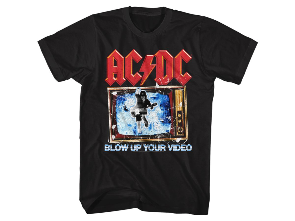 AC//DC Blow Up Your Video Adult T Shirt Heavy Metal Music