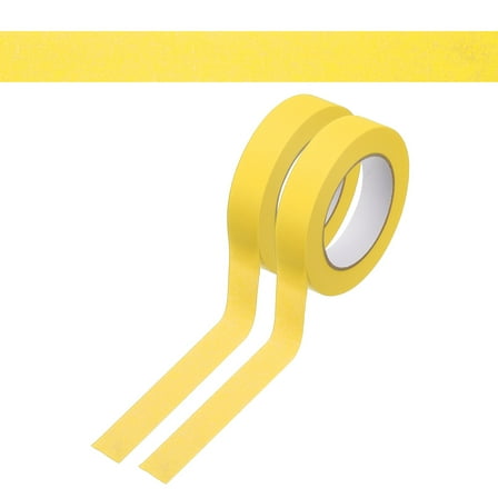 1 Inch x 110 Yards Painters Tape, Adhesive Masking Tape Paint Tapes for Wall Painting DIY Artist Craft Arts Decoration Labeling, Yellow