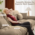 thumbnail image 6 of Villeston 173.2" 4-Seater Comfy Modular Sectional Sofa, U Shaped Couch with Deep Seat for Living Room(Velvet Khaki), 6 of 10