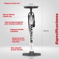 thumbnail image 3 of Bomba De aire bicicleta Mariluz Mediana Plata Acero Forma En T Francesa Americana, 3 of 7