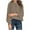 Khaki, variant on GigrtiJin Women's Fall Winter Sweater Solid Color Round Neck Warm Loose Sweaters Long Sleeve Casual Comfy Pullover Tops