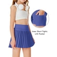 thumbnail image 2 of Pantalones deportivos Haloumoning para niñas, color azul real, de 4 a 14 años, 2 of 5