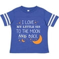 thumbnail image 3 of Inktastic I Love My Little Sis to the Moon and Back Boys or Girls Toddler T-Shirt, 3 of 5