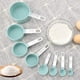 thumbnail image 3 of Juego de 8 tazas y cucharas medidoras, tazas medidoras de plástico con asas de acero inoxidable, aptas para lavavajillas y utensilios de cocina apilables para ingredientes secos y líquidos Ormromra LRWJ927, 3 of 4