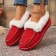 thumbnail image 6 of YLYL Womens Winter Slippers Fuzzy Fluffy Comfy Warm Slip on Moccasin Indoor Outdoor House Shoes, 6 of 9